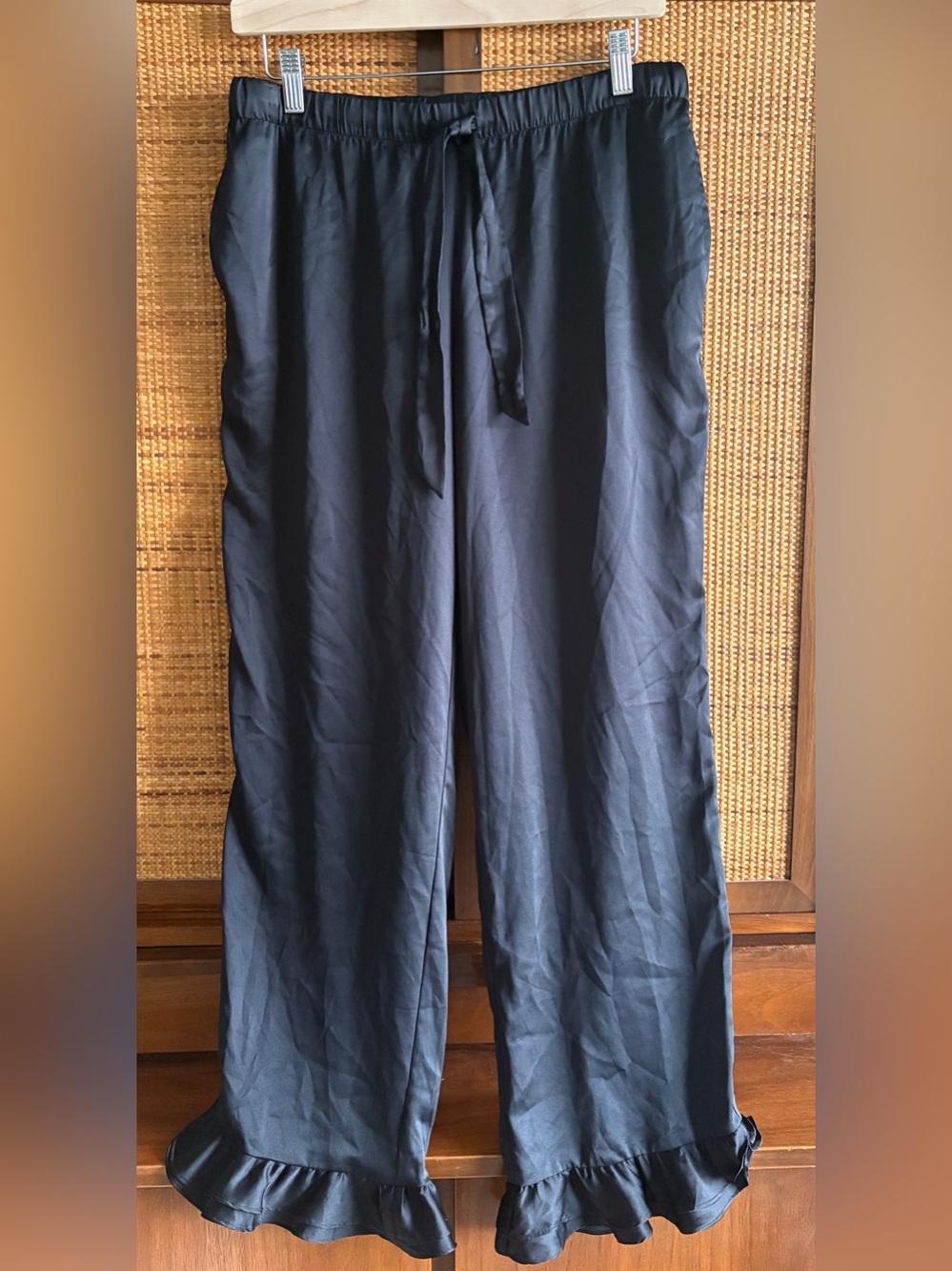 Victoria’s Secret Black Satin PJ Pants